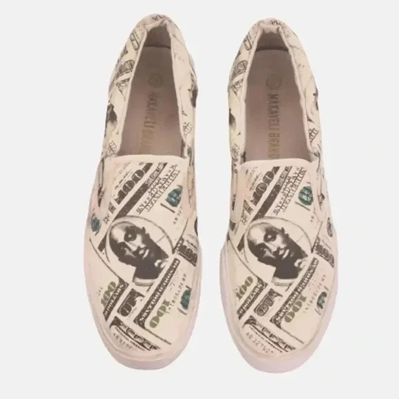 Vintage 90s Makaveli Tupac Slip-on Sneakers Men's Size 11 - Picture 2 of 9